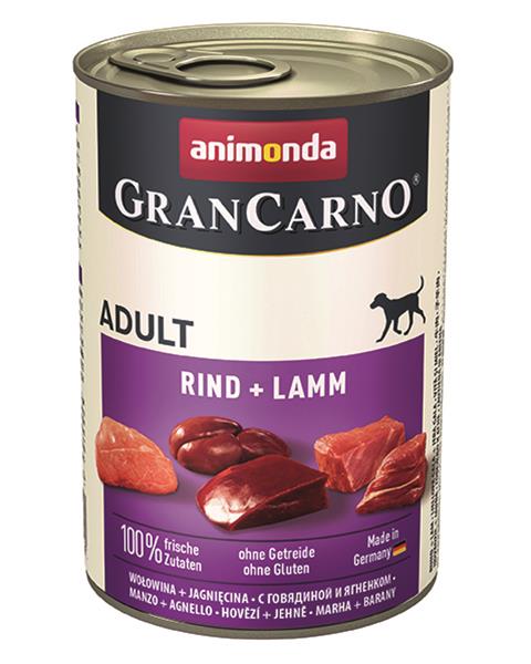 Animonda GRANCARNO® dog adult hovädzie a jahňa 400g konzerva
