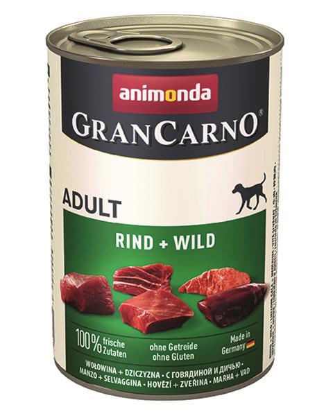 Animonda GRANCARNO® dog adult hovädzie a divina 400g konzerva