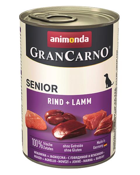 Animonda GRANCARNO® dog senior hovädzie a jahňa 400g konzerva