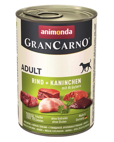 Animonda GRANCARNO® dog adult hovädzie,králik,bylinky 800g konzerva