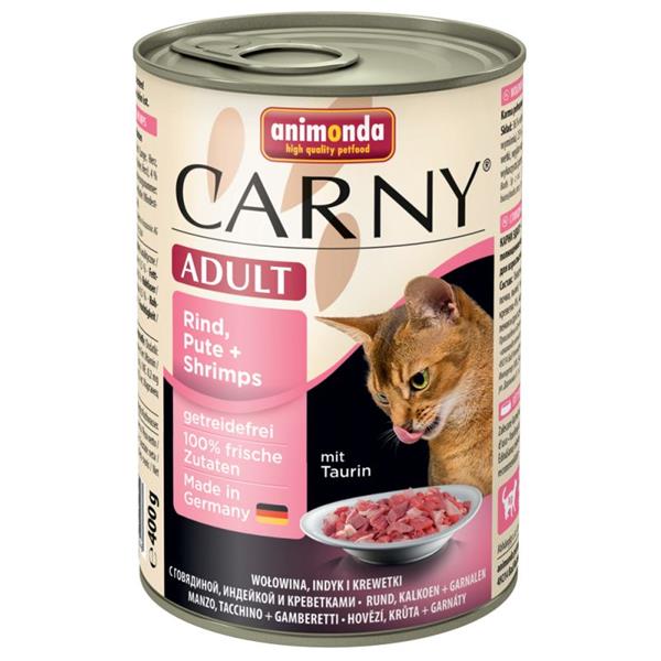 Animonda CARNY® cat Adult hovädzie,morka a krevety 400 g konzerva