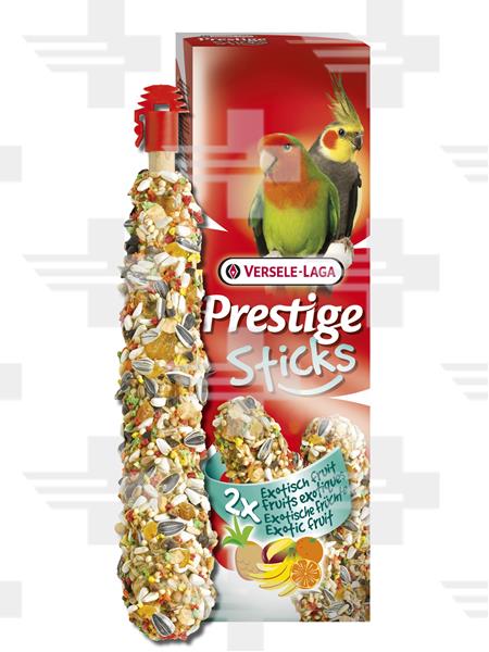 Pamlsok VL Prestige Sticks Parrots Exotic Fruit 2 ks- tyčinky pre veľké papagáje s ovocím 140 g