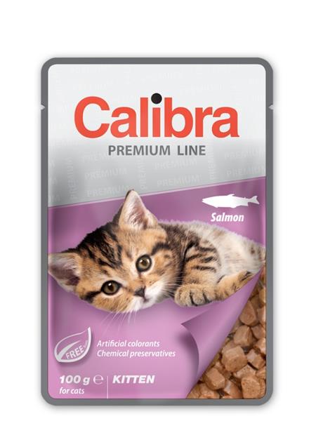 Calibra KAPSIČKA Premium cat Kitten Losos v omáčke 100 g