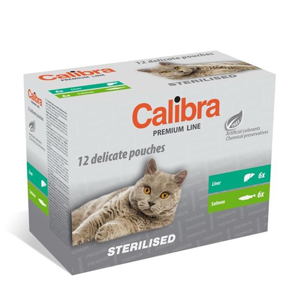 Calibra KAPSIČKA Premium cat Sterilised Multipack 12 x 100 g