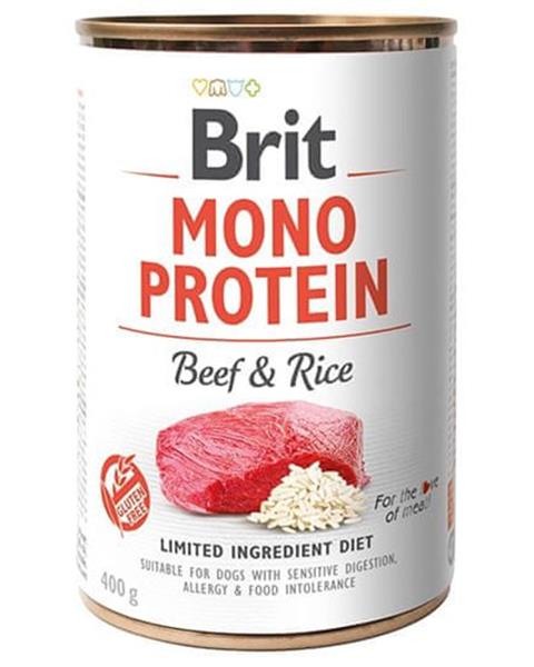 Brit Mono Protein Beef & Brown Rice 400 g konzerva