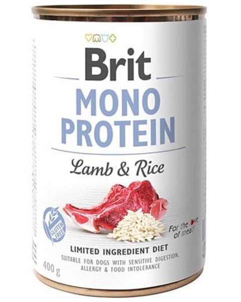 Brit Mono Protein Lamb & Brown Rice 400 g konzerva