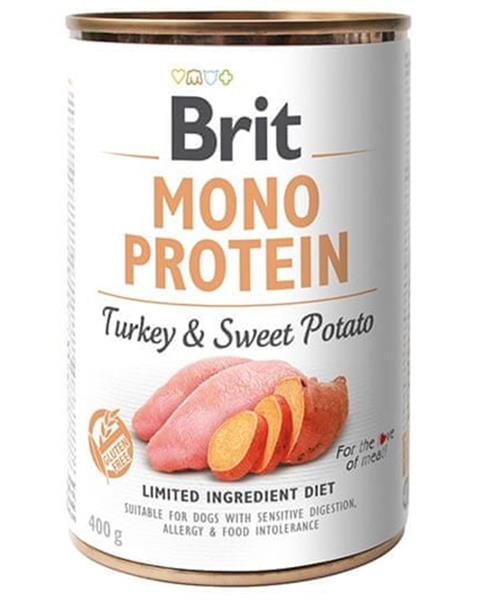 Brit Mono Protein Turkey & Sweet Potato 400 g konzerva