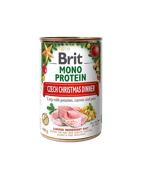 Brit Mono Protein Vianočná večera 400 g konzerva