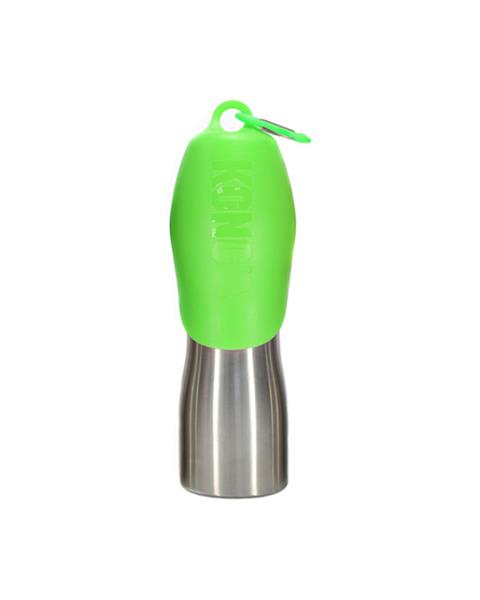 Fľaša na vodu nerezová pre psa, zelená KONG H2O (740ml/25oz) Stainless Steel Bottle Green