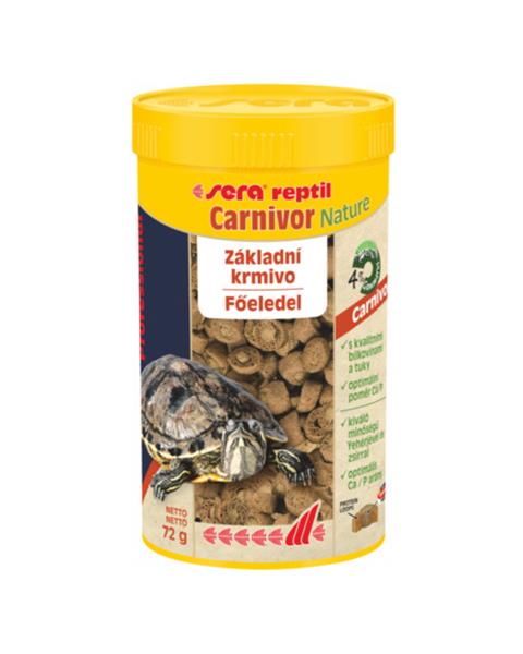 Sera Reptil Professional Carnivor Nature krmivo pre mäsožravé reptílie a vodné korytnačky 250 ml