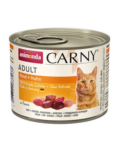 Animonda CARNY® cat Adult hovädzie a kura bal. 6 x 200 g konzerva