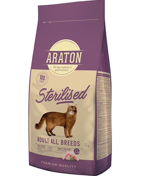 ARATON cat adult sterilised 15 kg